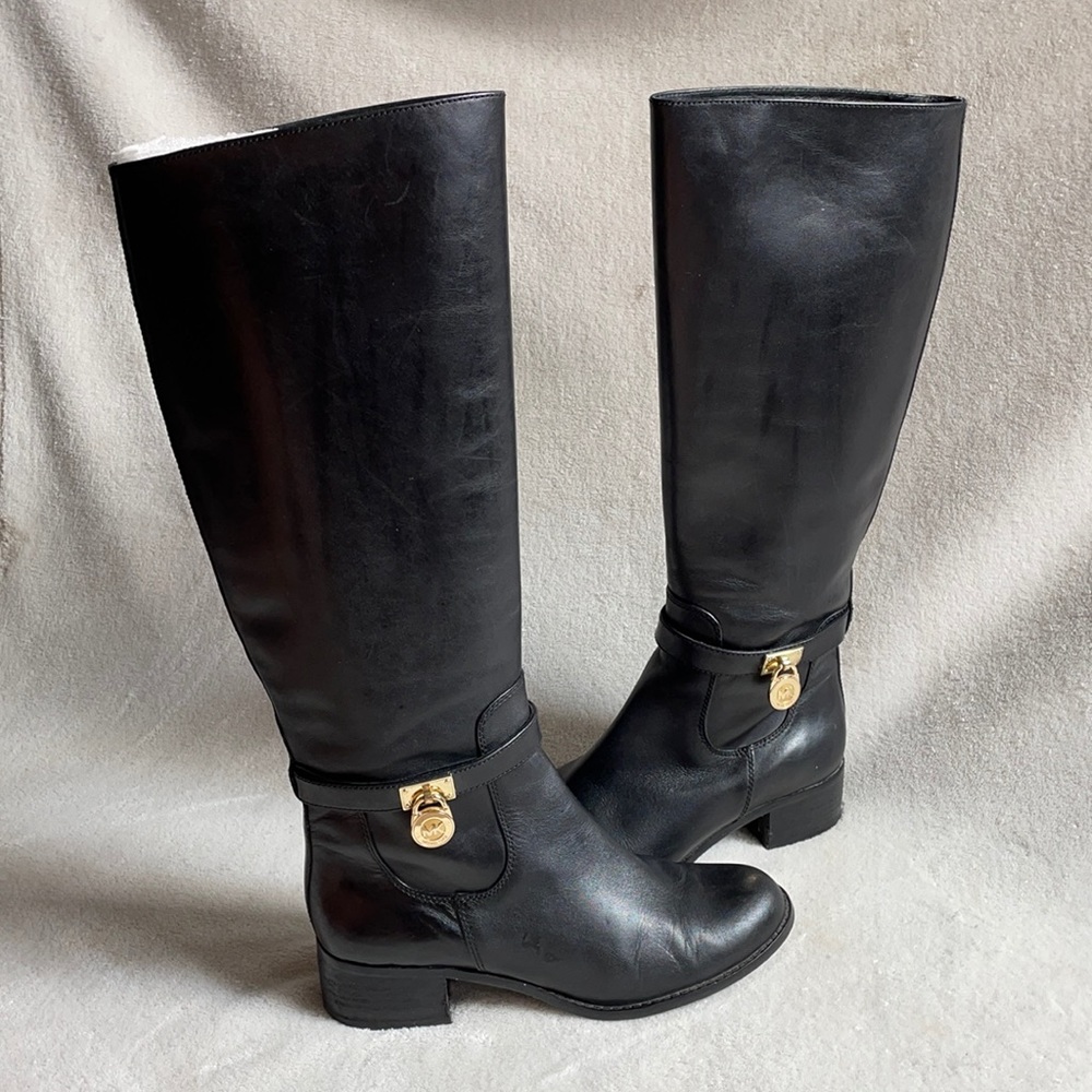 Michael Kors leather boots 👢